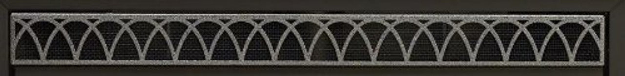 White Mountain Hearth 42" Louvers, Hammered Pewter, Arch