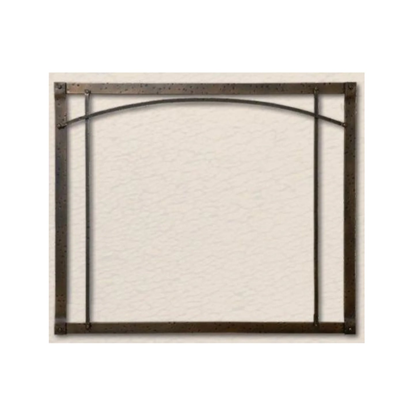 White Mountain Hearth See-Through 40" Forged Iron Inset, Arch, Black