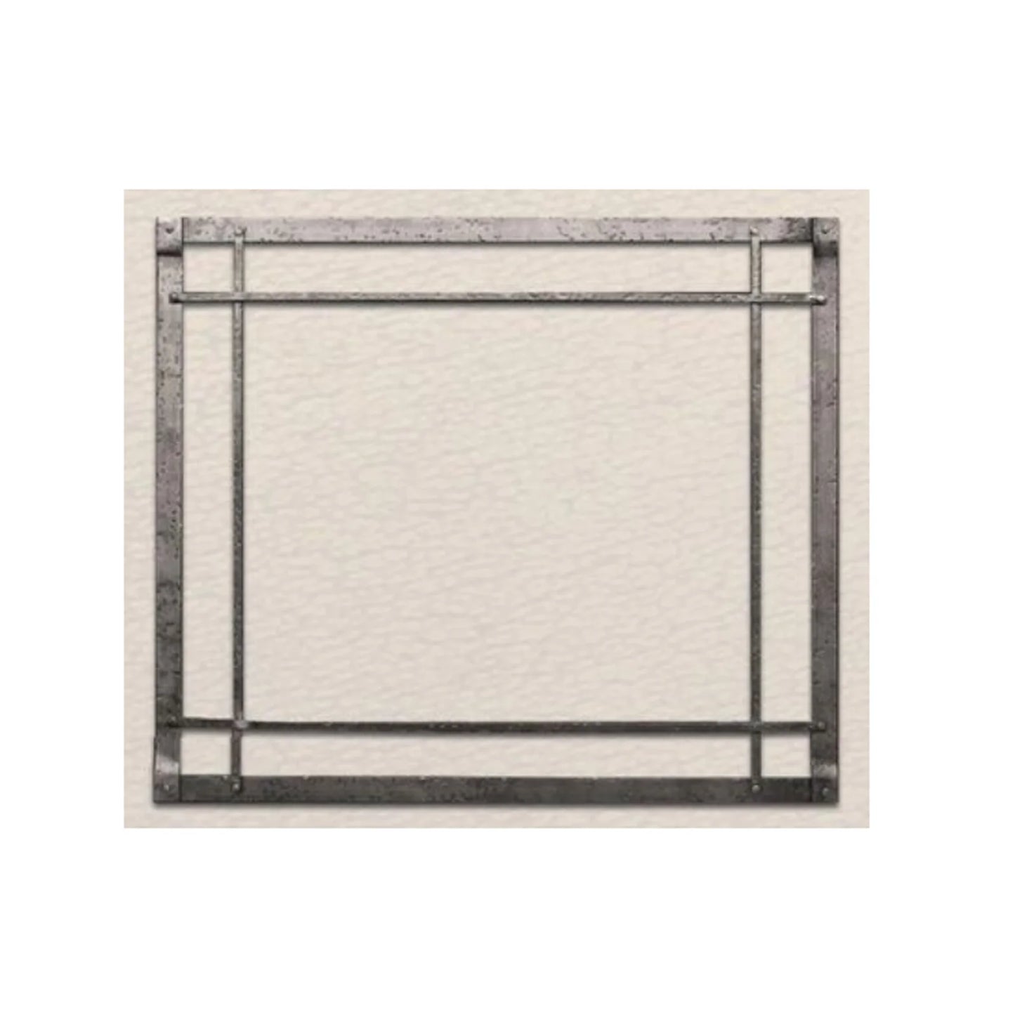 White Mountain Hearth See-Through 40" Forged Iron Inset, Rectangle, Black