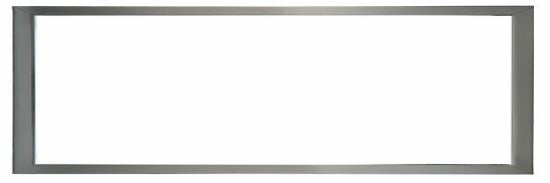 White Mountain Hearth McKinley 60" Beveled Frame, 1.5-in., Brushed Nickel