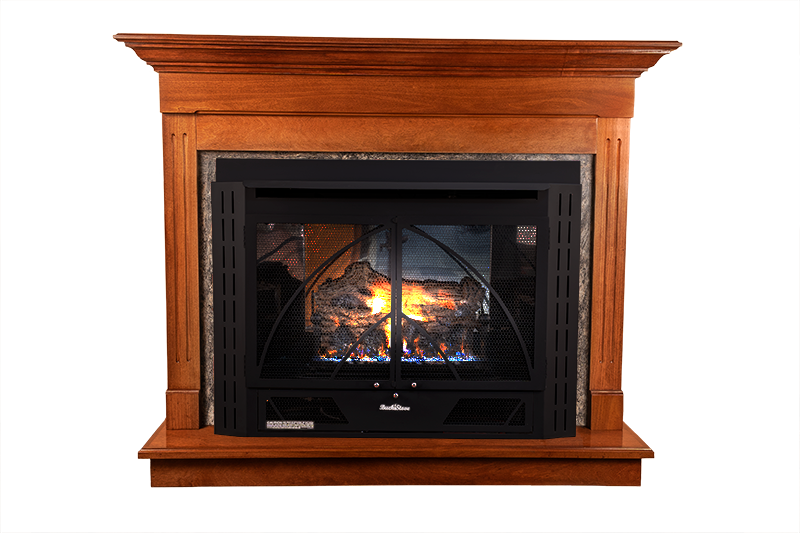 Buck Stove Model 34 Contemporary with Blue Ridge Gas Logs