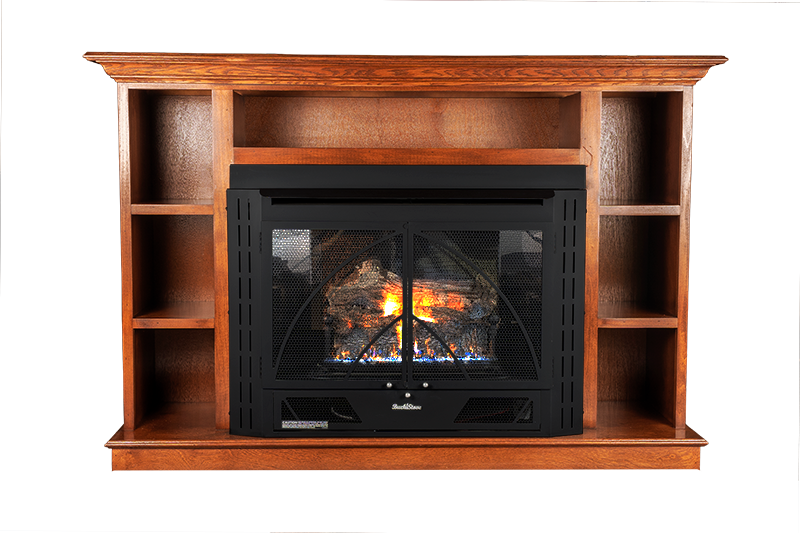 Buck Stove Model 34 Contemporary with Blue Ridge Gas Logs