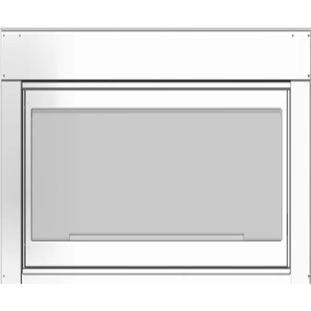 White Mountain Hearth See-Through 40" Beleved Frame, Stainless Steel, for Exterior Installation