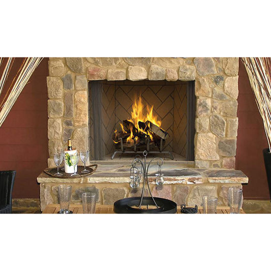 Superior SS Outdoor Wood Fireplace, Mesh Screen - Grate