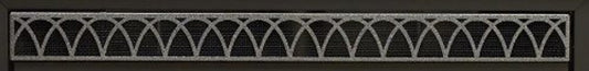 White Mountain Hearth 42" Louvers, Black, Arch