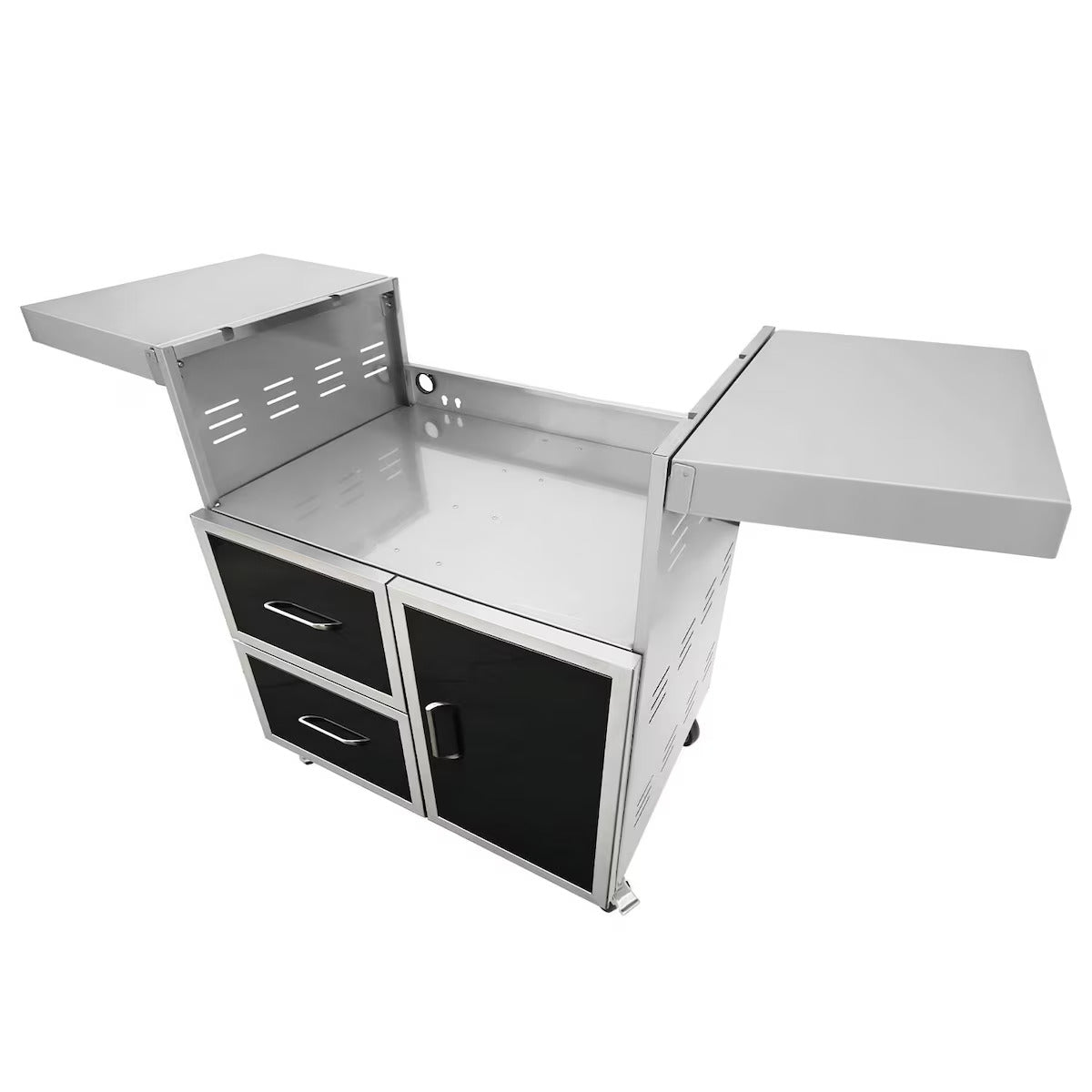 Wildfire 30" Grill Cart Black Stainless Steel Gas Grill