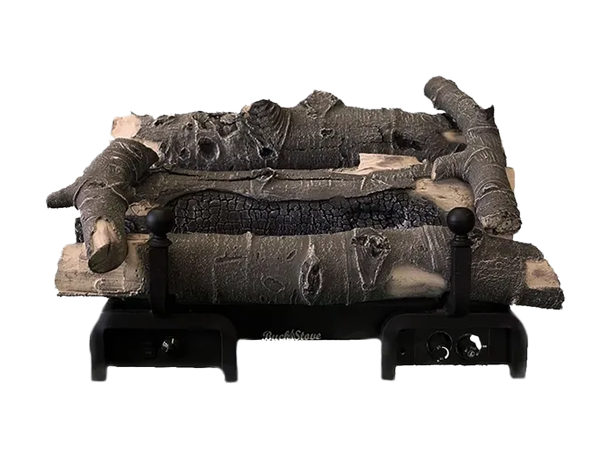 Buck Stove Millivolt Valve Ceramic Logs  Buck Stove