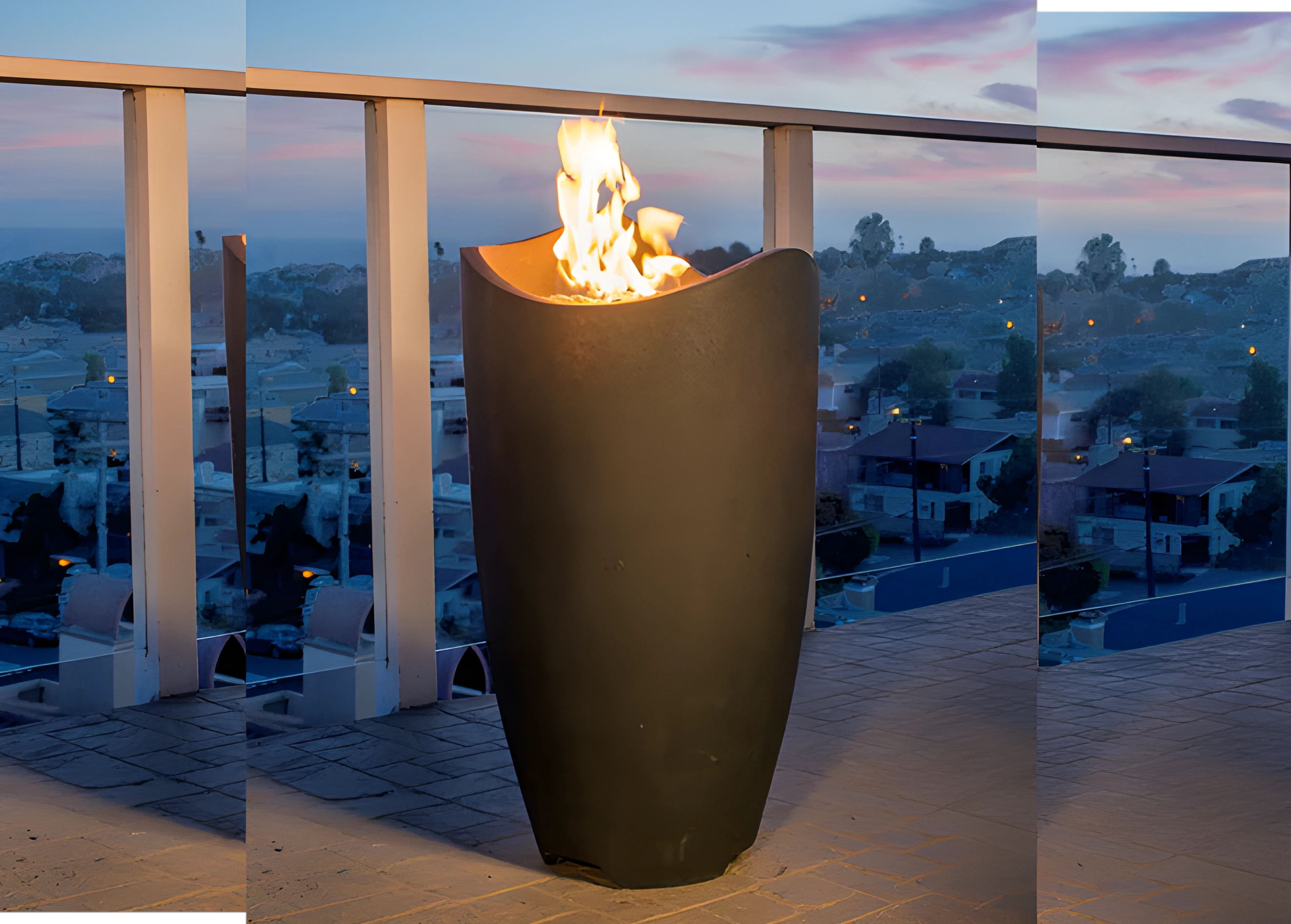 American Fyre Designs Wave Fire Urn  American Fyre Designs