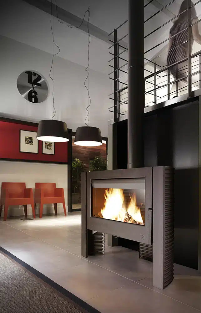Invicta Itaya Grey (Anthracite) Freestanding WoodStove  Invicta