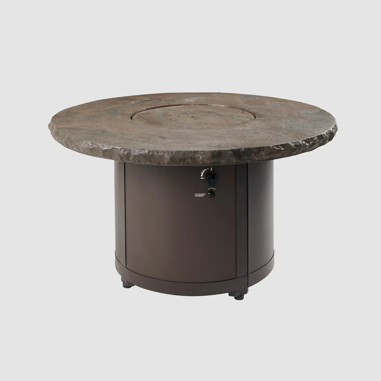 Outdoor GreatRoom Marbleized Noche Beacon Chat Height Fire Table  Outdoor GreatRoom