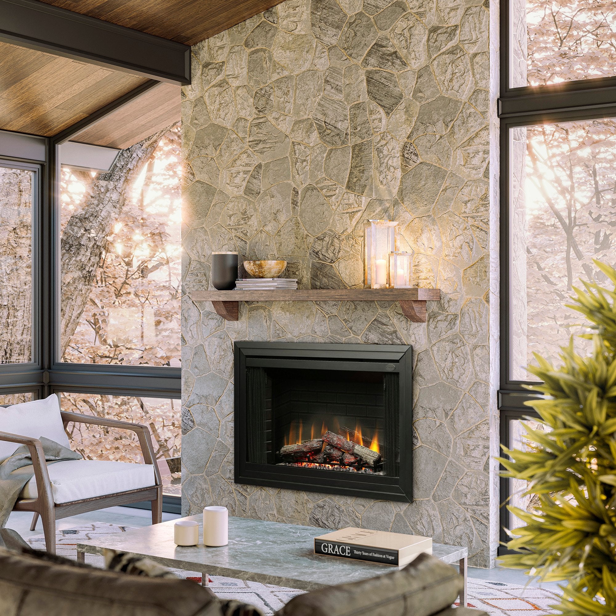 Dimplex Deluxe Built-in Electric Firebox  Dimplex