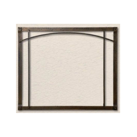 White Mountain Hearth See-Through 40" Forged Iron Inset, Arch, Black