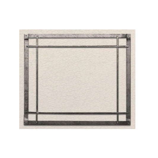 White Mountain Hearth See-Through 40" Forged Iron Inset, Rectangle, Black
