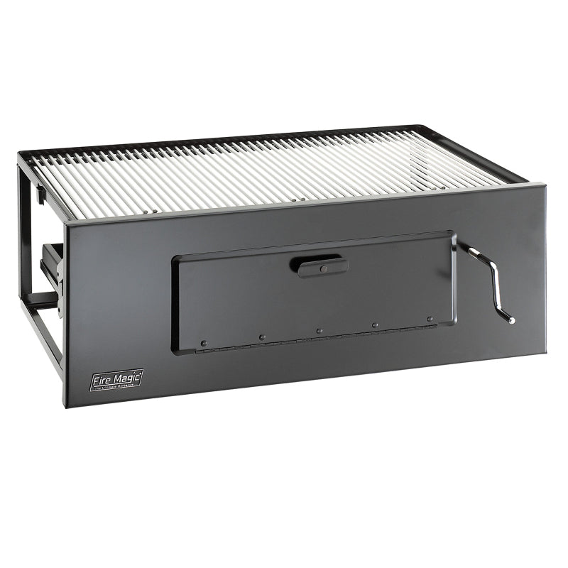 Fire Magic Charcoal Grills Lift-A-Fire Built-In Grill