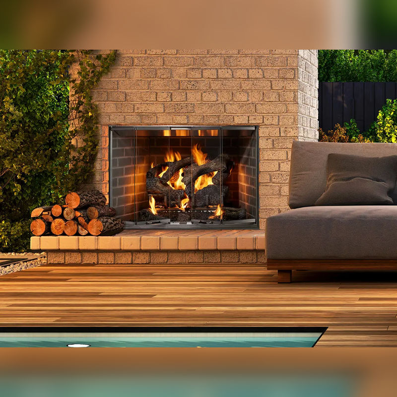 Majestic CottageWood Outdoor Wood Fireplace