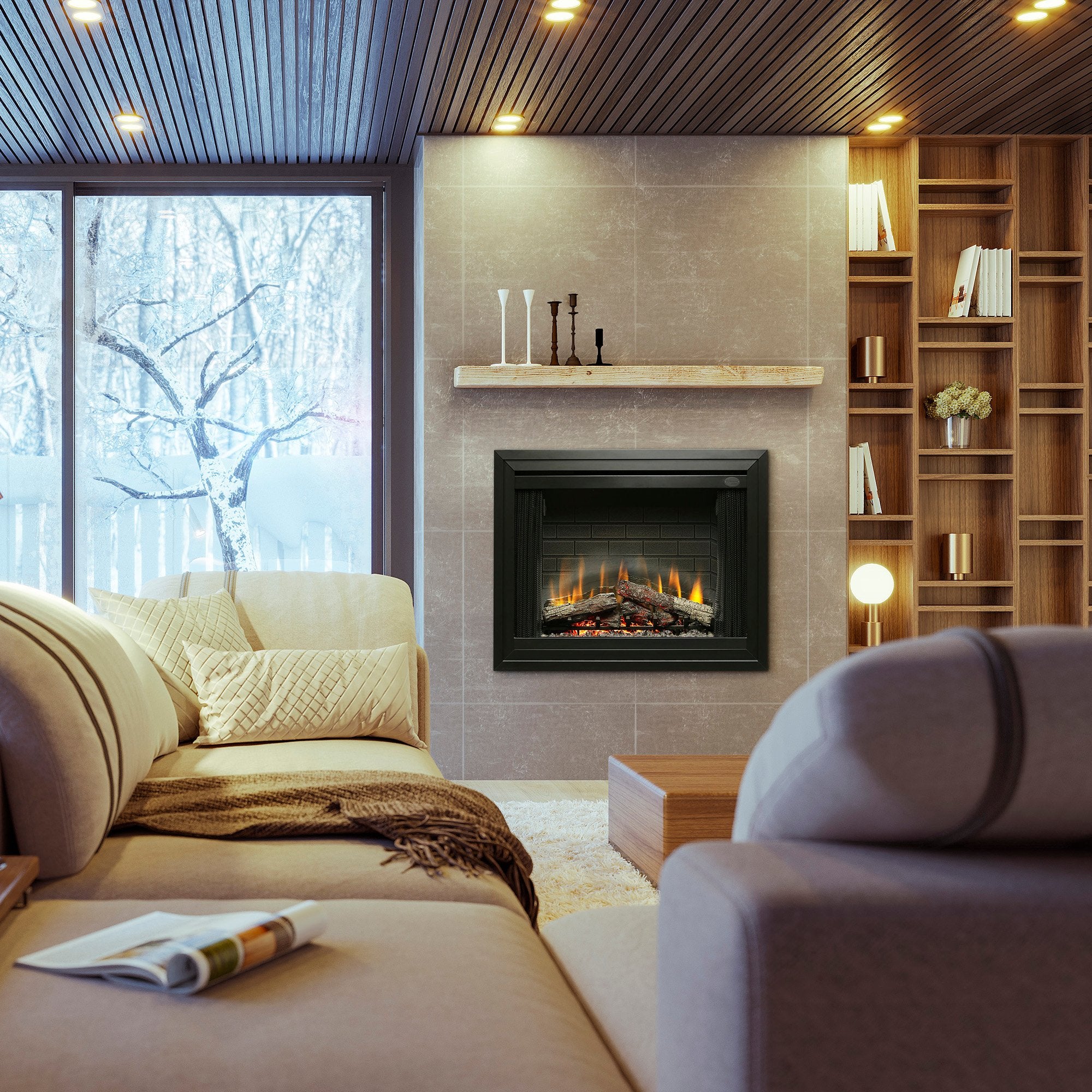 Dimplex Deluxe Built-in Electric Firebox  Dimplex
