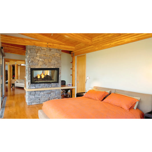 Majestic 42" Designer See-Thru Radiant Wood Burning Fireplace