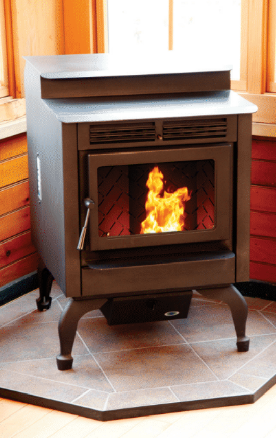 Hudson River Stove Works Davenport Freestanding Pellet Stove With Door  Fam Noble