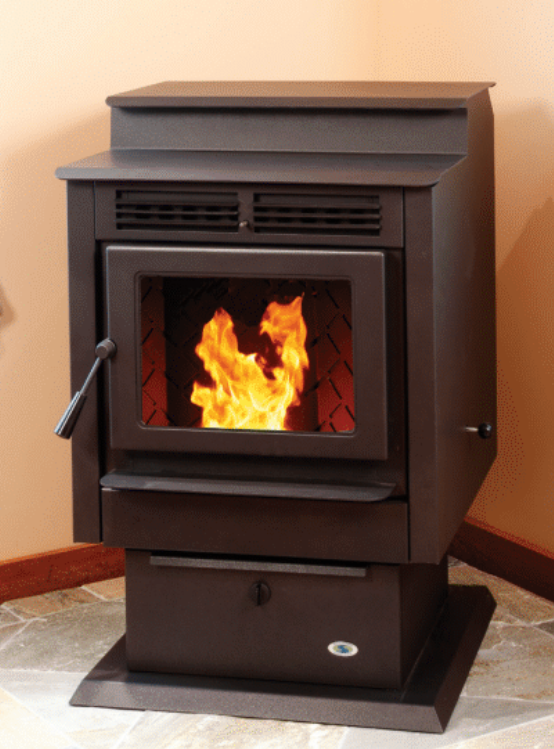 Hudson River Stove Works Davenport Freestanding Pellet Stove With Door  Fam Noble