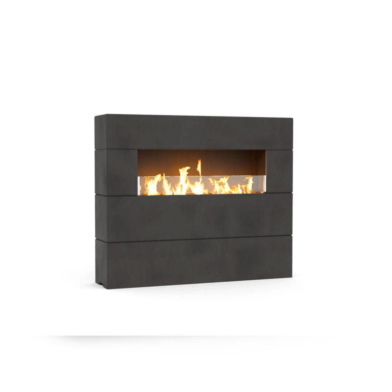 American Fyre Designs Milan Tall Linear Fireplace  American Fyre Designs