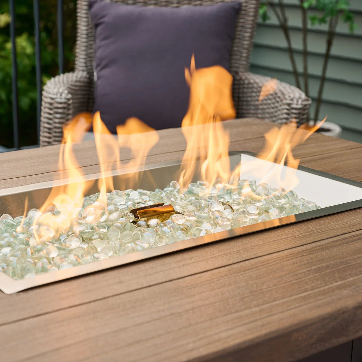 Outdoor Greatroom Stone Grey Havenwood Gas Fire Table  Outdoor GreatRoom