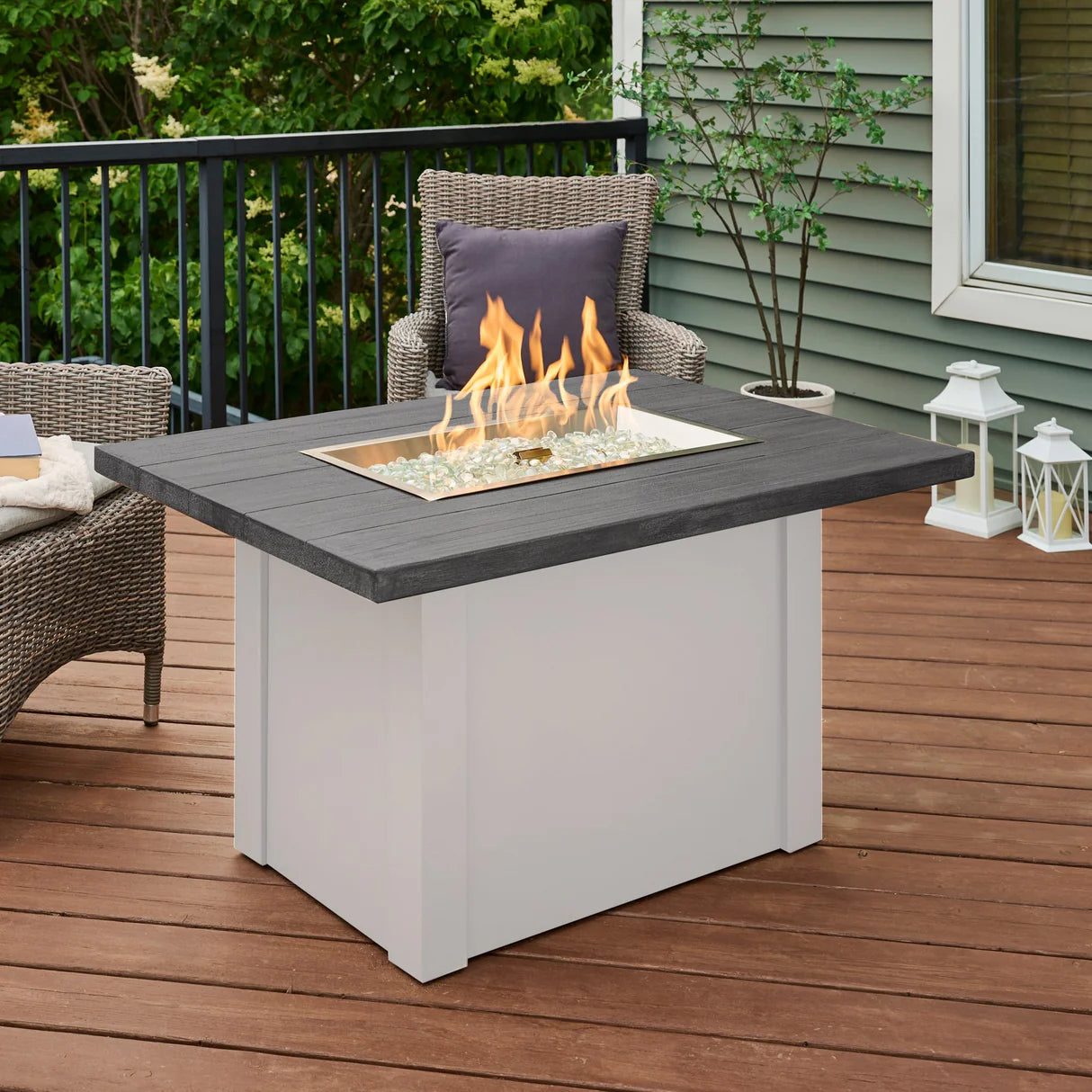 Outdoor Greatroom Stone Grey Havenwood Gas Fire Table  Outdoor GreatRoom