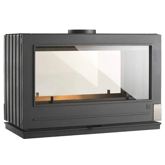 Invicta Aaron Grey (Anthracite) See Thru Freestanding WoodStove