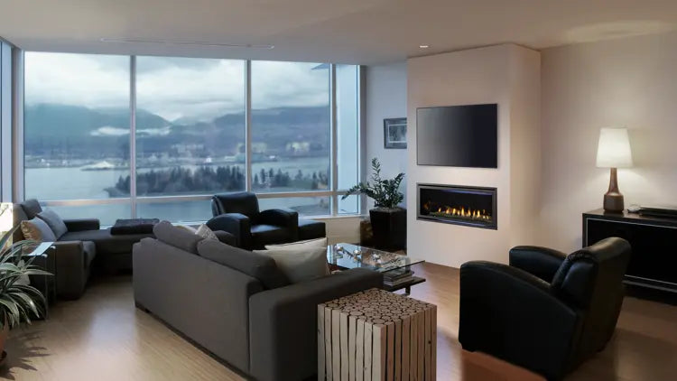 Majestic Jade Direct Vent Gas Fireplace with IntelliFire Touch Ignition System  Majestic