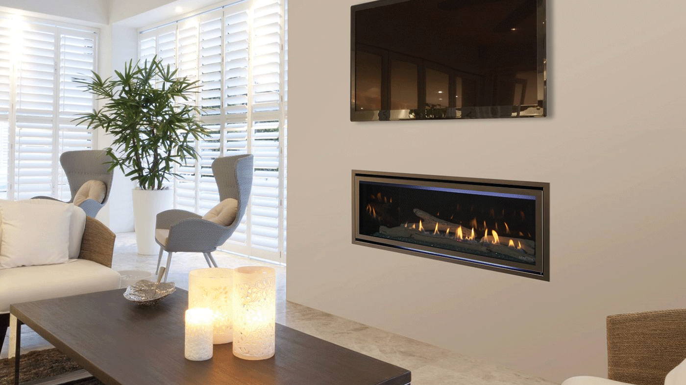 Majestic Jade Direct Vent Gas Fireplace with IntelliFire Touch Ignition System  Majestic