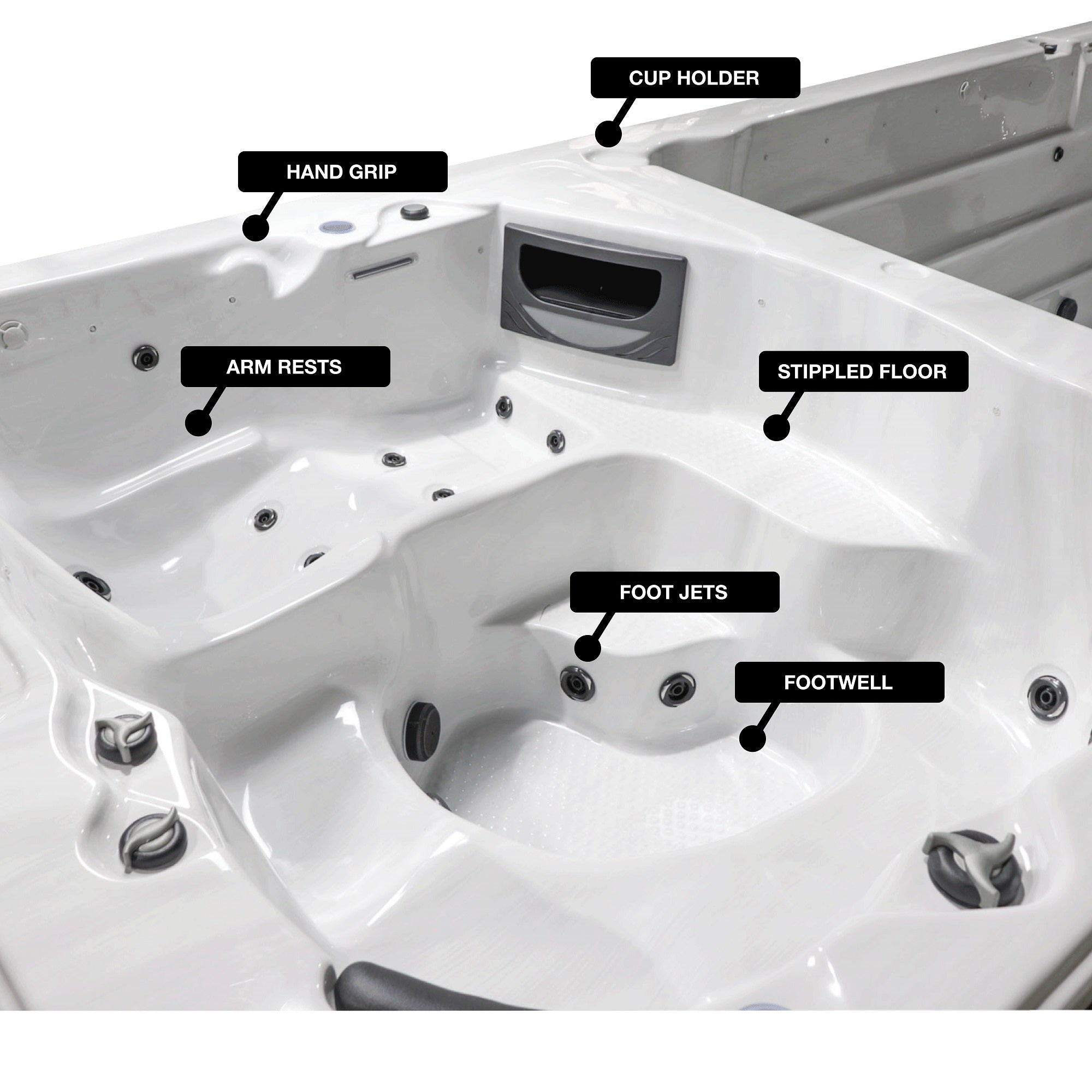 Canadian Spa Company St. Lawrence 20ft 17-Person 73-Jet Swim Spa  Canadian Spa Company