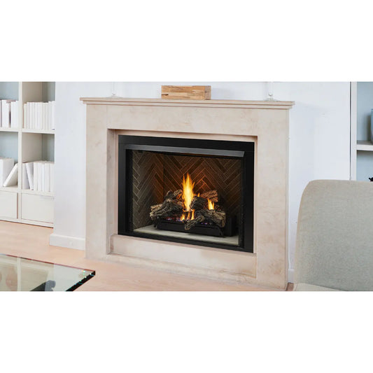 Monessen Lo-Rider See-Thru 36" Clean Face Vent Free Firebox w/ Traditional Refractory Firebrick