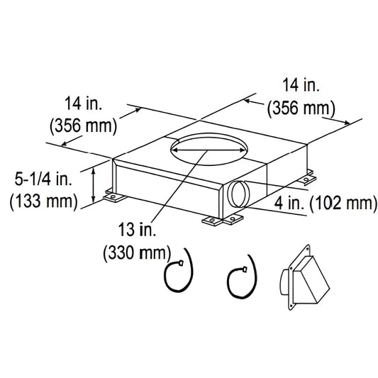 Majestic CAK8A Chimney Air Kit (CAK8A)