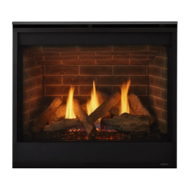Majestic Quartz Direct Vent Fireplace with IntelliFire Touch Ignition