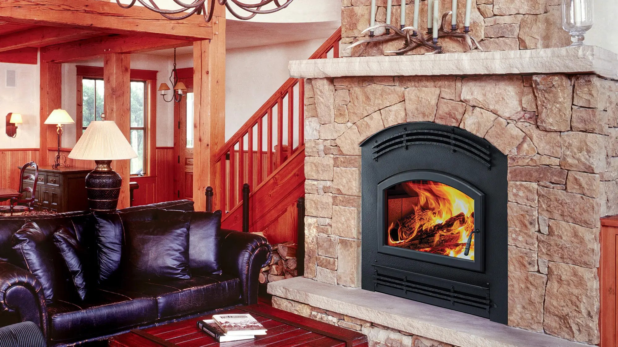 Majestic Pioneer III Wood Fireplace  Majestic