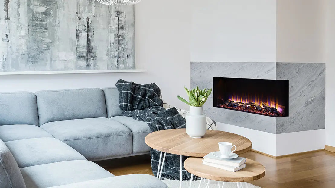 SimpliFire Scion Trinity 3 Sided Linear Electric Fireplace  SimpliFire