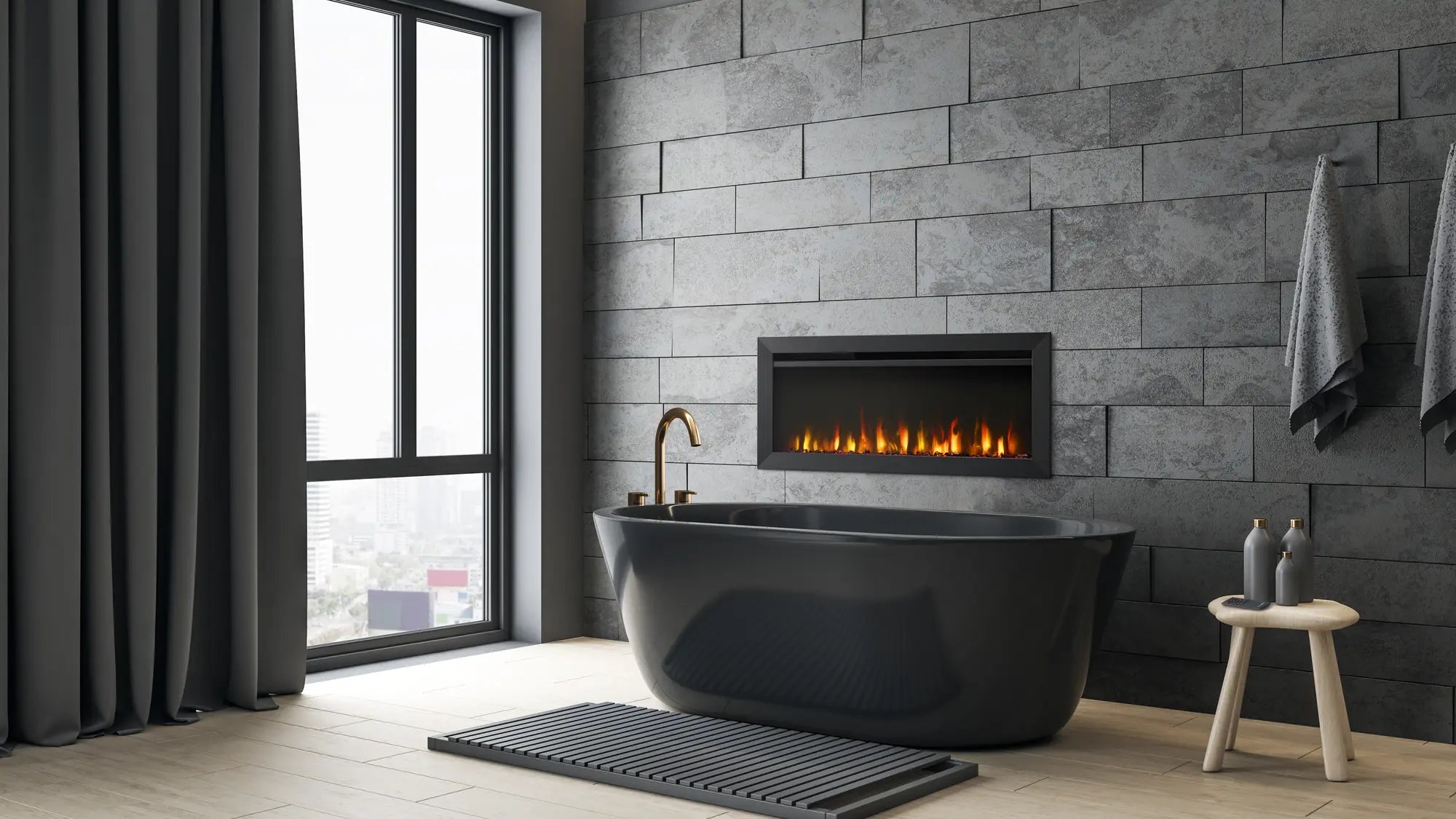 SimpliFire Allusion Slim Linear Electric Fireplace SimpliFire Series  SimpliFire