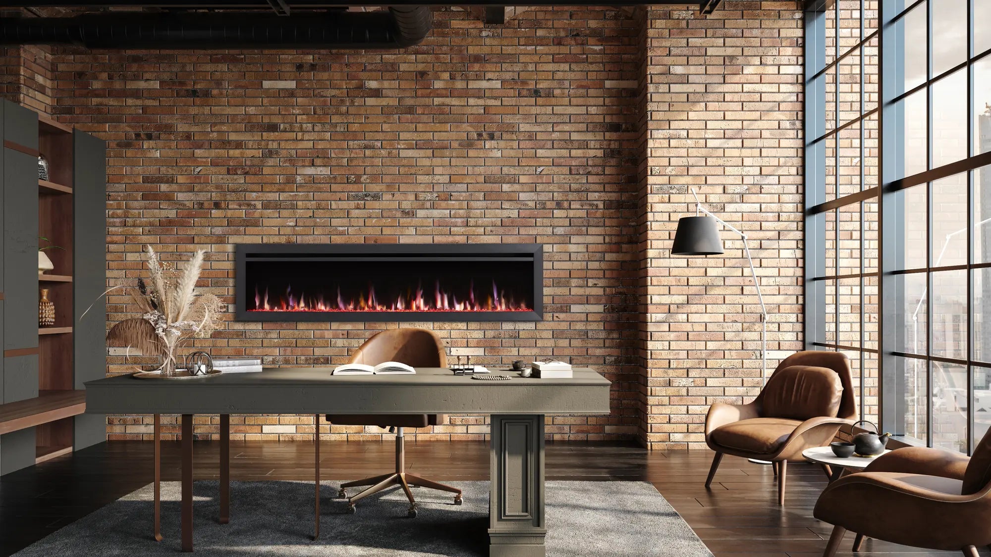 Simplifire Allusion Slim Electric Fireplace  SimpliFire