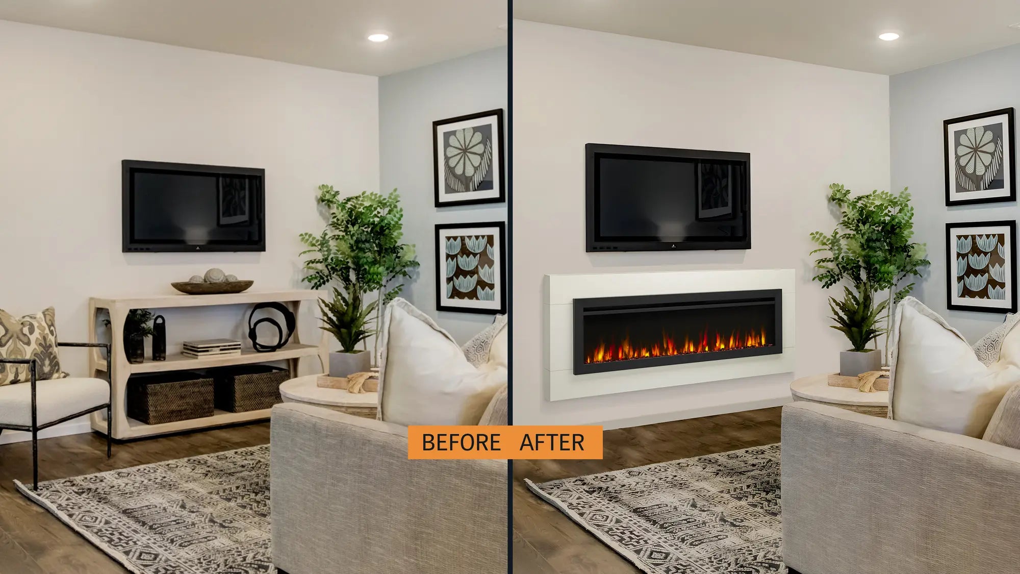 SimpliFire Allusion Slim Linear Electric Fireplace SimpliFire Series  SimpliFire