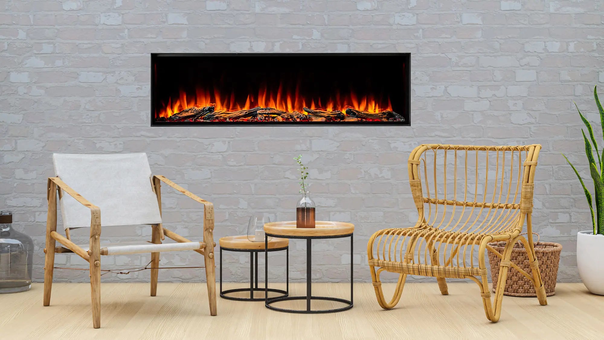 SimpliFire Forum Outdoor Electric Fireplace  SimpliFire