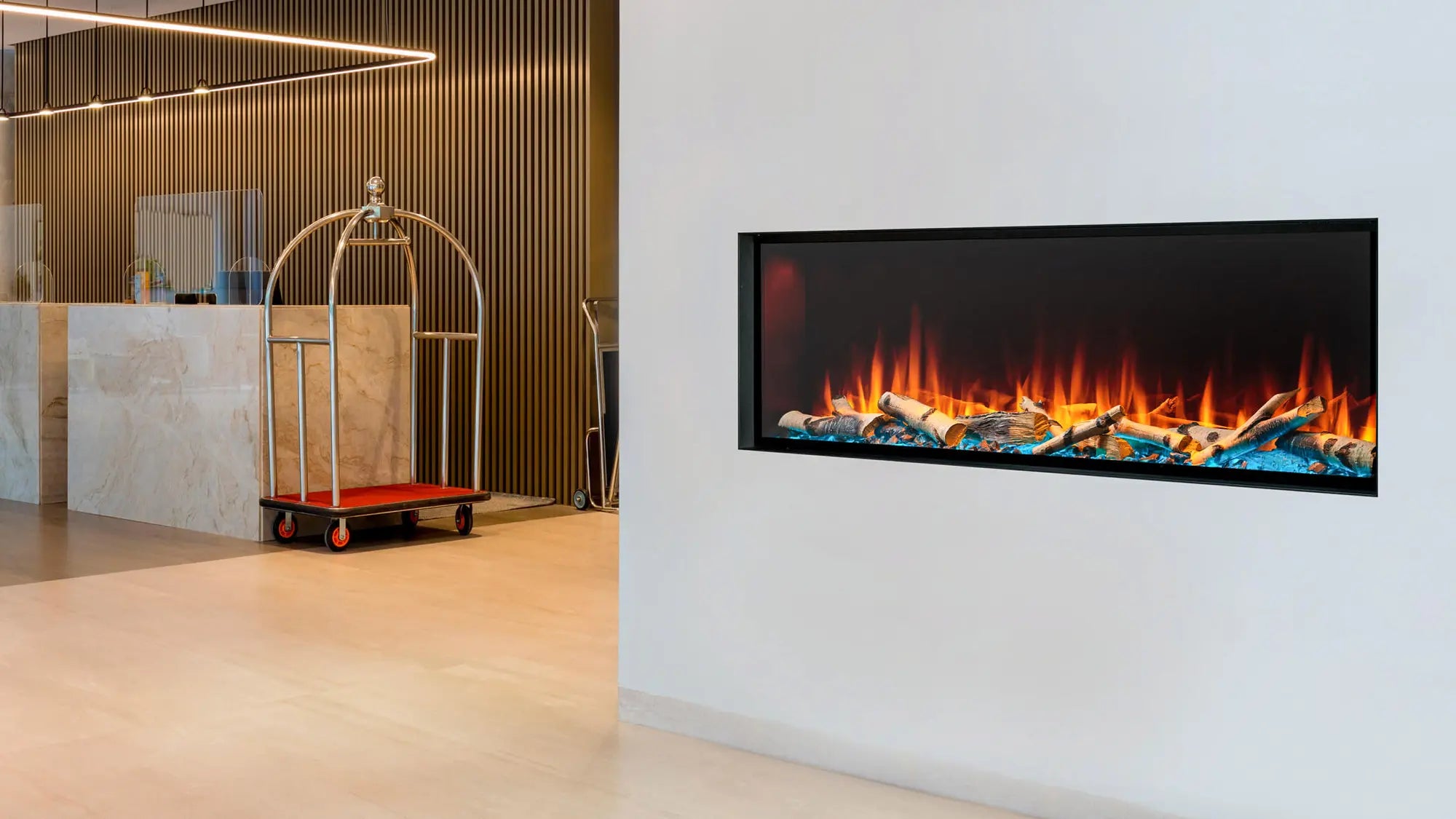 SimpliFire Forum Outdoor Electric Fireplace  SimpliFire