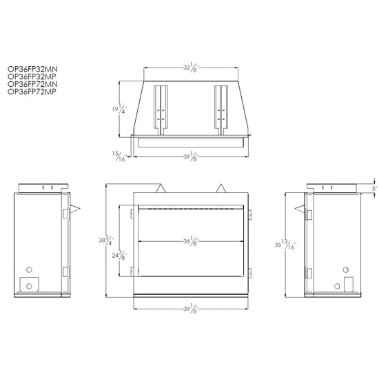 White Mountain Hearth Outdoor Carol Rose Premium Fireplace with Refractory Liner  White Mountain Hearth