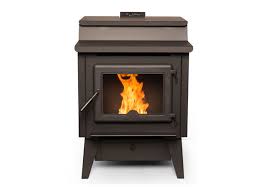 True North TN40 Pellet Stove - Complete with Cast Iron Door, Blower, and Base  True North