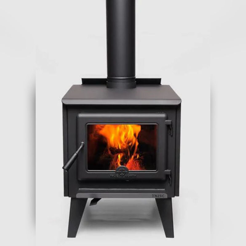 True North Leg Model Wood Stove Complete W/Door & Legs, Side Shields