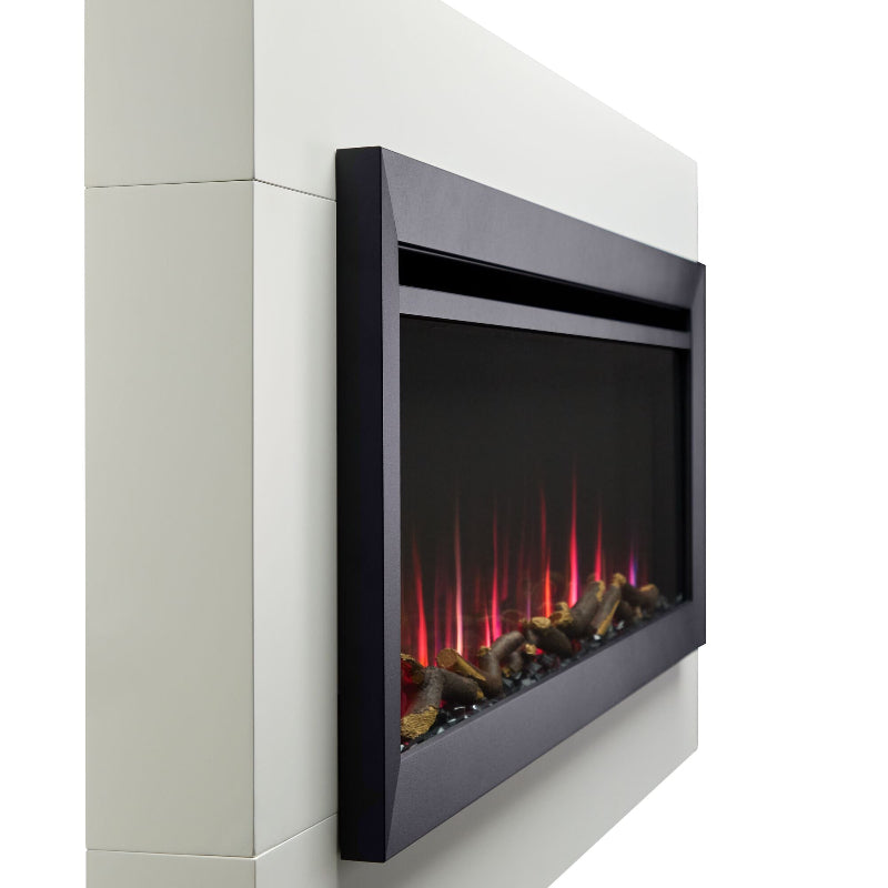 Simplifire Wall Mount Mantel Kit, White 60"  Fam Noble