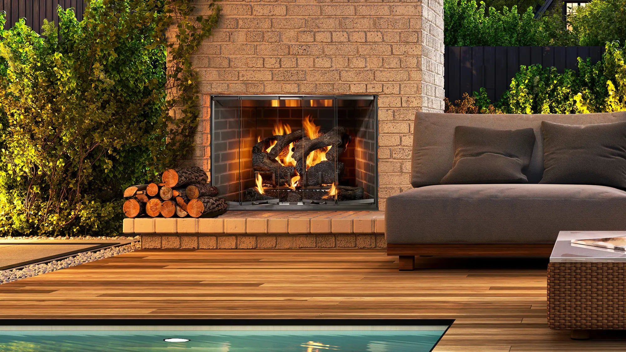 Majestic CottageWood Outdoor Wood Fireplace  Majestic