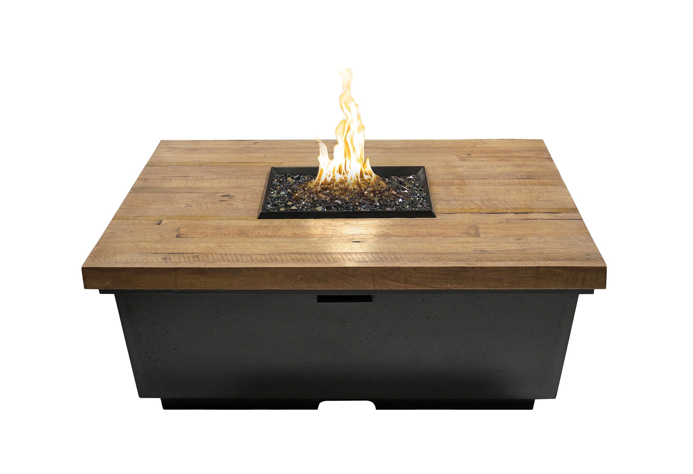 American Fyre Designs Reclaimed Wood Contempo Square  American Fyre Designs