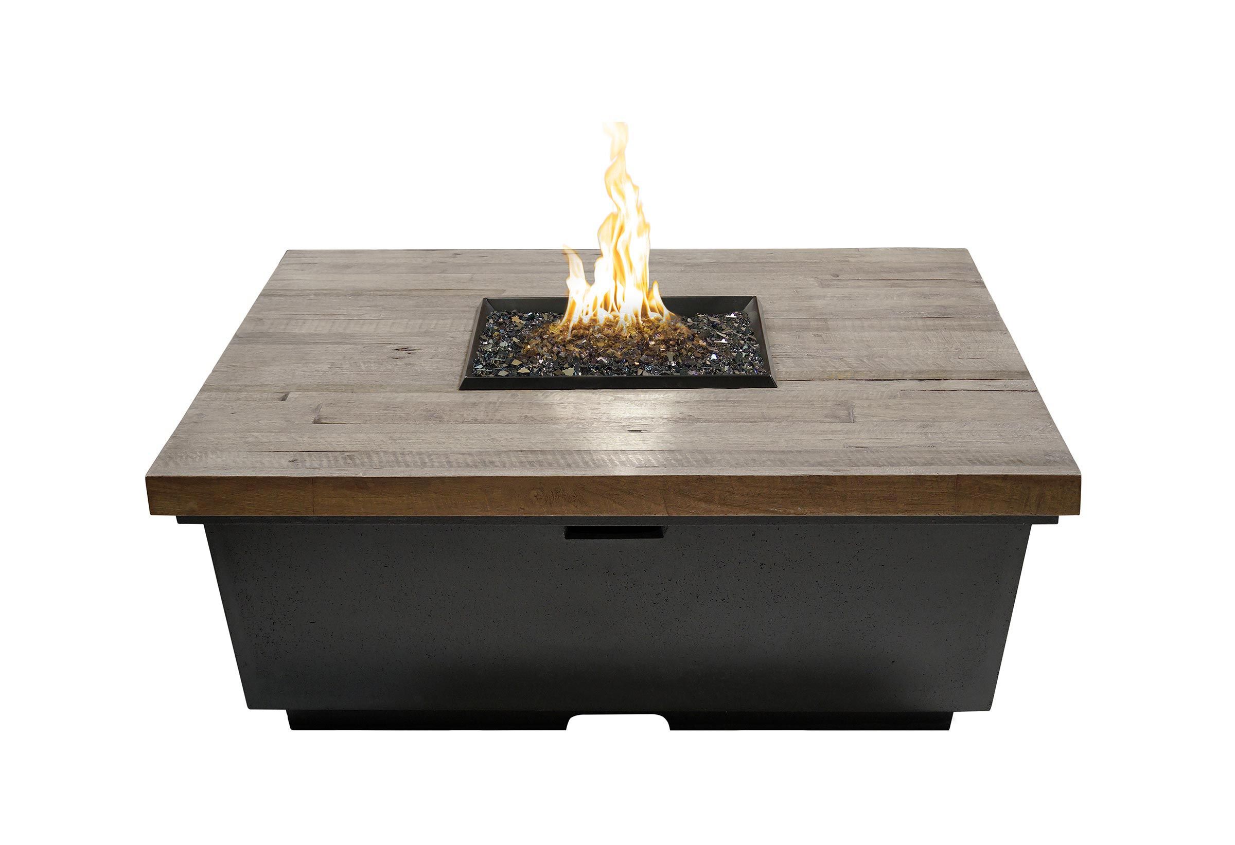American Fyre Designs Reclaimed Wood Contempo Square  American Fyre Designs