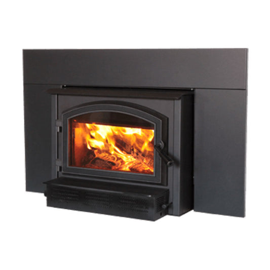 Empire Stove Archway Wood Insert W/Blower, Matte Black