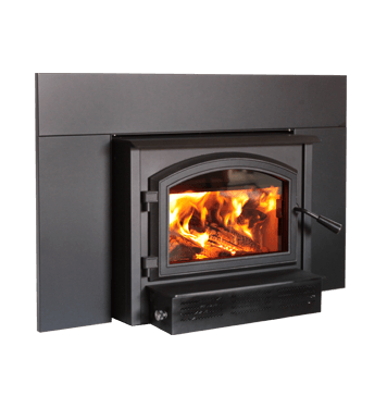 Empire Stove Archway Wood Insert W/Blower, Matte Black  Empire Stove