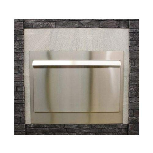 White Mountain Hearth Carol Rose See Through Weather Door, 48-in. Linear, Stainless Steel